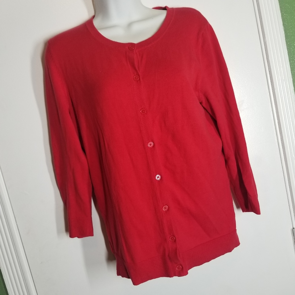 Red Merona Size M Cardigan